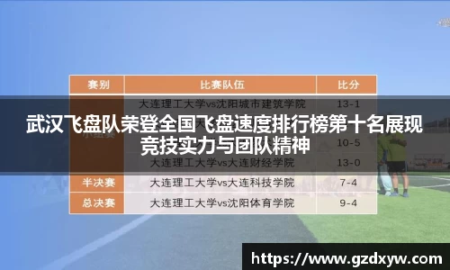 武汉飞盘队荣登全国飞盘速度排行榜第十名展现竞技实力与团队精神